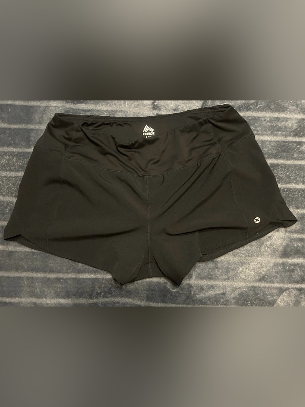 RBX Black Athletic Running Skort Skirt Shorts Women’s Large Zip Pocket